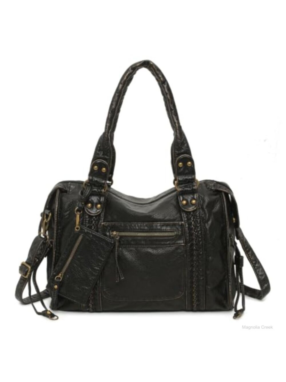 Y2K Vintage Hobo Shoulder Bag Vegan Leather Tote